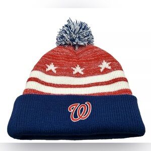 Washington Nationals Coca-Cola Winter Pom Pom Knit Ski Beanie Hat MLB Baseball